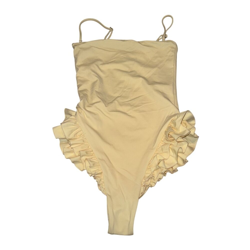 NWOT Belle The Label Margot Banana Yellow One Piece Swimsuit Women's X-Small XS